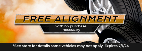 Free Alignment with no purchase
